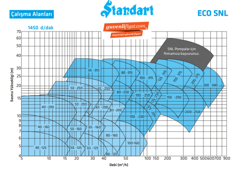 Standart ECO SNL 200-315 37kw-50hp 1450d/d Hat Tipi (In-Line) Kuru Rotorlu Sirkülasyon Pompa