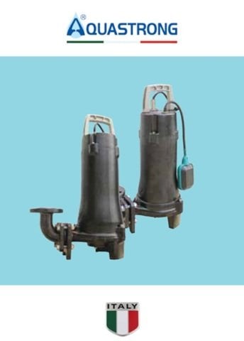 Aquastrong  32 EDSP 3.6-17-1.1 L/QG       1.1kW 380V  Komple Döküm Parçalayıcı Çarklı Atık Su Foseptik Dalgıç Pompa