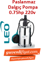 LEO XKS-500S 0.75HP 220V Paslanmaz Gövdeli Dalgıç Pompa