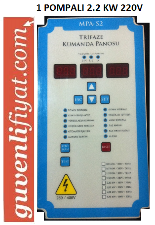 EMOTROL MPA-2,2-S2-M 2,2 KW 220V POMPA KONTROL PANO