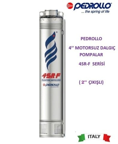 Pedrollo  4SR 8/7-F    1.5Hp    4\'\' Motorsuz Dalgıç Pompa (2\'\'  Bağlantı Çapı)
