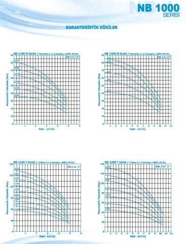 Norm NB 1508 T      11 kW  380V   Düşey Milli Çok Kademeli Santrifüj Pompa