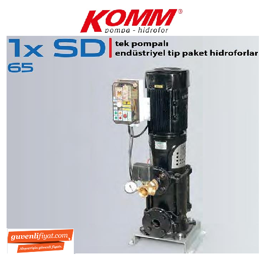 STAR 1 SD 65-3 60.HP 380V DİK MİLLİ TEK POMPALI ENDÜSTRİYEL TİP HİDROFOR