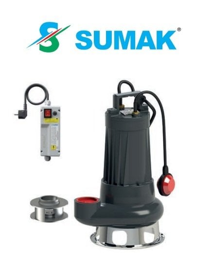 Sumak SDF30/2.5   3Hp 220V  Foseptik Dalgıç Pompa