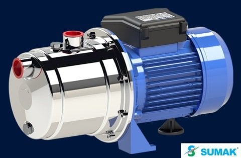 Sumak SMINOX100J  1Hp 220V  Paslanmaz Kendinden Emişli Jet Pompa