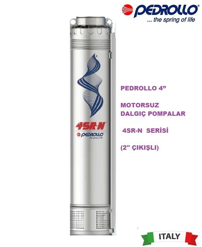 Pedrollo  4SR 15/8-N     2Hp    4\'\' Motorsuz Dalgıç Pompa (2\'\'  Bağlantı Çapı)
