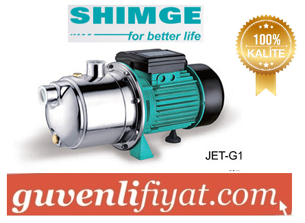 SHIMGE JET 750 G1 1.HP 220V PASLANMAZ GÖVDELİ JET POMPA