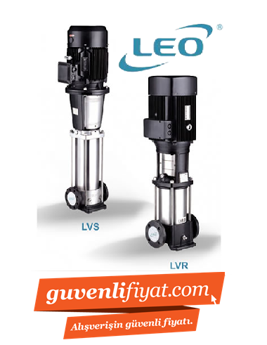 LEO LVS4-4 1 HP 380V DÜŞEY MİLLİ PASLANMAZ ÇELİK  ÇOK KADEMELİ POMPA