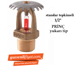 STANDART TEPKİMELİ 68 C 1/2'' PRİNÇ UPRİGHT YUKARI SPRİNK