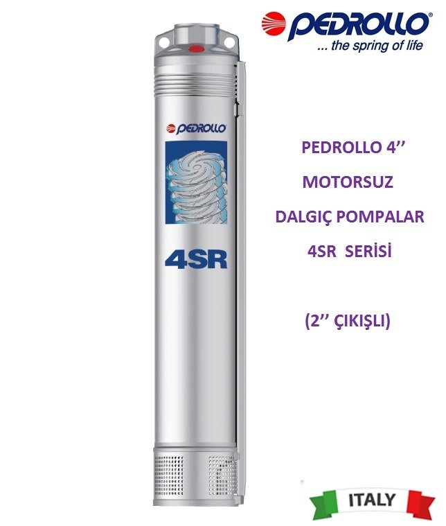 Pedrollo  4SR 15/7     3Hp    4\'\' Motorsuz Dalgıç Pompa (2\'\'  Bağlantı Çapı)