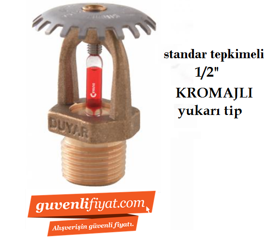 STANDART TEPKİMELİ 57 C 1/2'' KROMAJLI UPRİGHT YUKARI SPRİNK