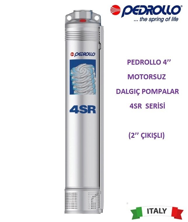 Pedrollo  4SR 15/18     7.5Hp    4\'\' Motorsuz Dalgıç Pompa (2\'\'  Bağlantı Çapı)