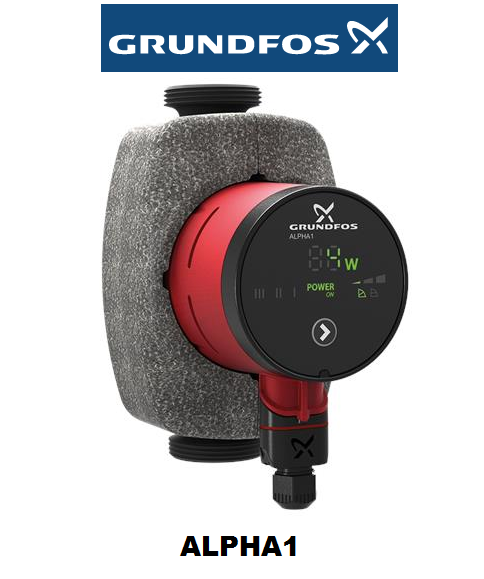 GRUNDFOS ALPHA1 15-60 130 DÖKÜM GÖVDELİ FREKANS KONVERTÖRLÜ DİŞLİ TİP SİRKÜLASYON POMPASI-99199551