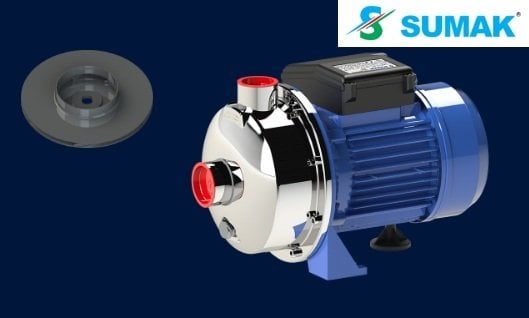 Sumak SMINOX/K-150/2 X   1.5Hp 220V  Paslanmaz Santrifüj Pompa (AISI 316)