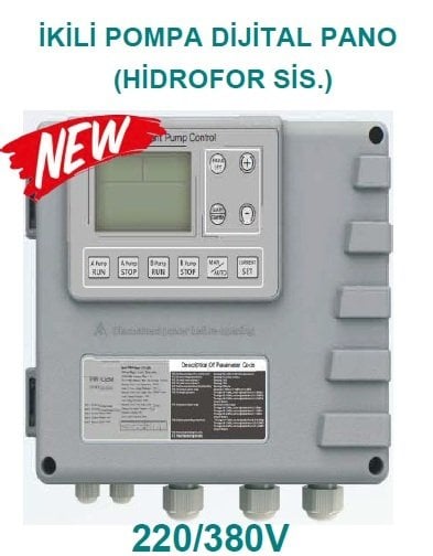 MOMENTUM DP-2K32 - İKİLİ POMPA DİJİTAL KONTROL PANOSU (monofaze-trifaze)