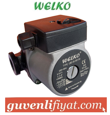 WELKO LRS 40-4S/130  11/2'' GİRİŞ-ÇIKIŞ 3 HIZLI SICAK SU SİRKÜLASYON POMPASI