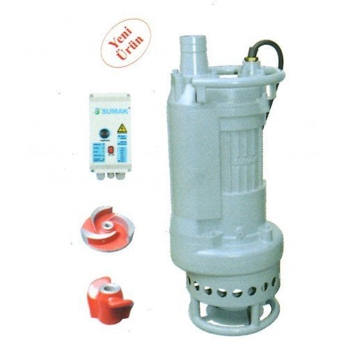 SUMAK SDT 50/3 C   5.5 HP 380 V KARIŞTIRICILI ÇAMUR SUYU DALGIÇ POMPA