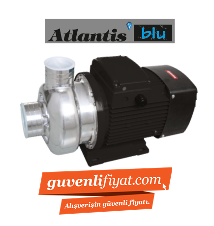 ATLANTİS ACF 300T/316 3 HP 380V KOMPLE PASLANMAZ ÇELİK AÇIK FANLI SANTRİFÜJ POMPA